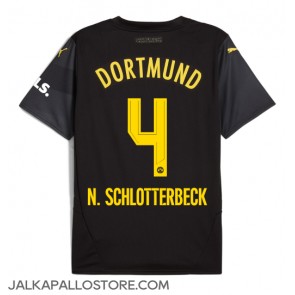 Borussia Dortmund Nico Schlotterbeck #4 Vieraspaita 2024-25 Lyhythihainen